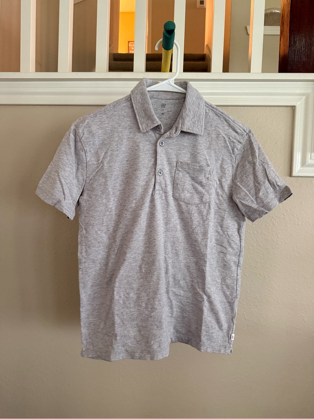 Boys Gap Kids Heather Gray Polo - Size XL
